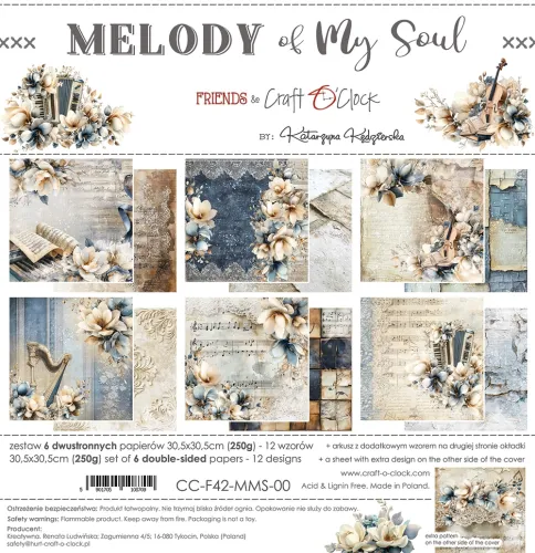 papier scrapbook Craft o'clock - melody of my soul [zestaw 12" x 12"]