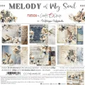 papier scrapbook Craft o'clock - melody of my soul - zestaw bazowy mix 20x20 cm