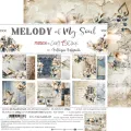 papier scrapbook Craft o'clock - melody of my soul - zestaw bazowy mix 20x20 cm