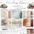 papier scrapbook Craft o'clock - timeless grace - zestaw bazowy mix 20x20 cm