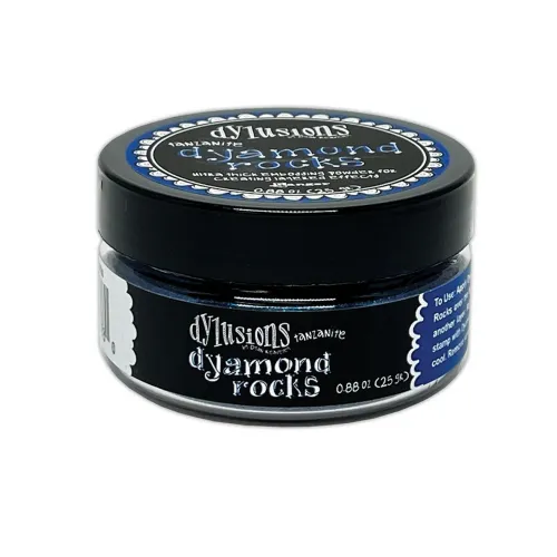 puder do embossingu Dylusions Dyamond Rocks - tanzanite (niebieski)