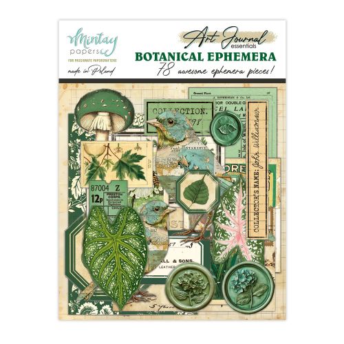 papierowe elementy Mintay Art Journal - botanical
