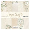 papier scrapbook ScrapAndMe - simple story 4 [zestaw 8"x8"]