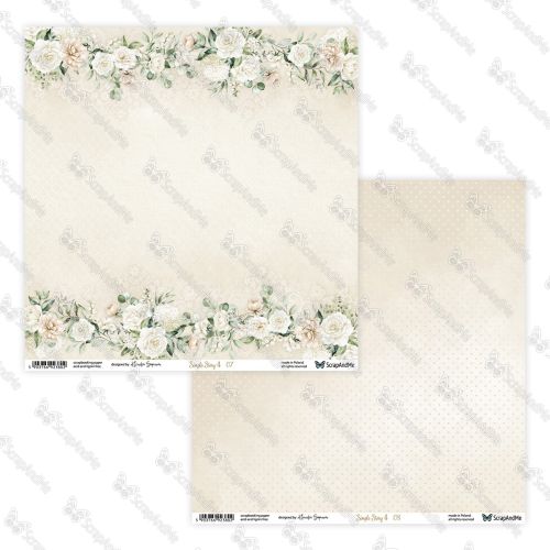 papier scrapbook ScrapAndMe - simple story 4 - 07/08