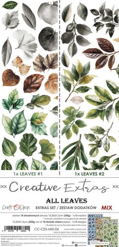 zestaw dodatków - creative extras - mix - all leaves