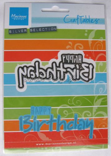 wykrojnik Marianne Design - napis happy birthday [CR1320]