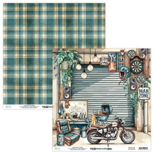 papier scrapbook Mintay Papers - man cave 01