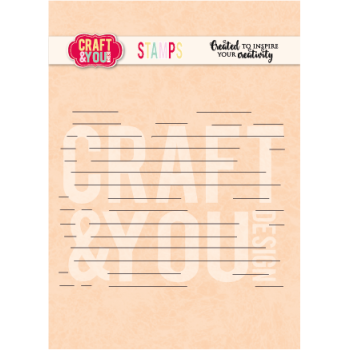 stemple Craft&amp;You -  lined paper [CS057]