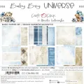 papier scrapbook Craft o'clock - baby boy universe - zestaw bazowy 20x20 cm