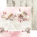 papier scrapbook Craft o'clock - baby girl universe - zestaw bazowy mix 20x20 cm