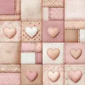 papier scrapbook Craft o'clock - baby girl universe - zestaw bazowy mix 20x20 cm