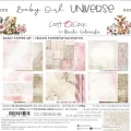 papier scrapbook Craft o'clock - baby girl universe - zestaw bazowy 20x20 cm