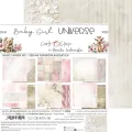 papier scrapbook Craft o'clock - baby girl universe - zestaw bazowy 20x20 cm