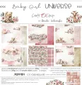 papier scrapbook Craft o'clock - baby girl universe [zestaw 12" x 12"]