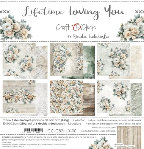 papier scrapbook Craft o'clock - lifetime loving you [zestaw 12" x 12"]