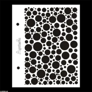 szablon Agateria - kółka w prostokącie