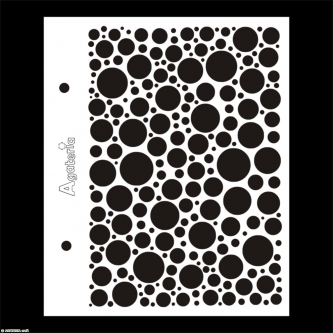 szablon Agateria - kółka w prostokącie