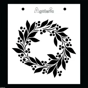 szablon Agateria - wianek bożonarodzeniowy