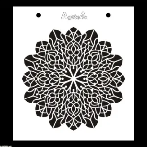szablon Agateria - rozeta śnieżynka