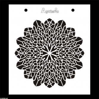 szablon Agateria - rozeta śnieżynka