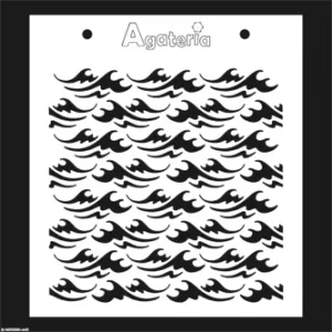 szablon Agateria - fale morskie