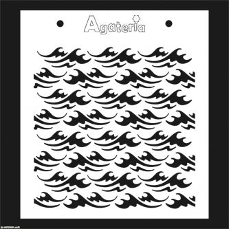 szablon Agateria - fale morskie