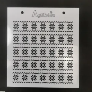 szablon Agateria - border zimowy