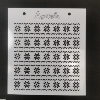 szablon Agateria - border zimowy