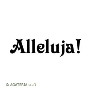 stempel polimerowy - napis: Alleluja!