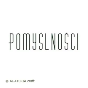 stempel polimerowy - napis: Pomyślności