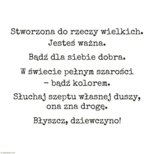 stempel polimerowy - napisy: kobiece Jesteś ważna