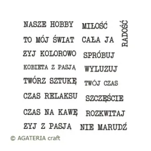 stempel polimerowy - napisy: Do ATC 