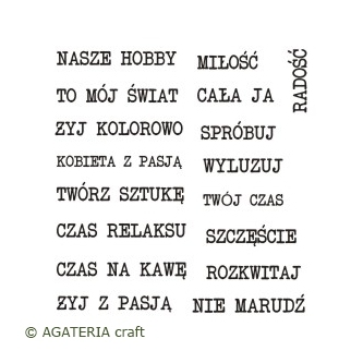 stempel polimerowy - napisy: Do ATC