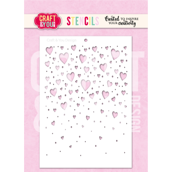 szablon / maska Craft&amp;You - serduszka [SC019]