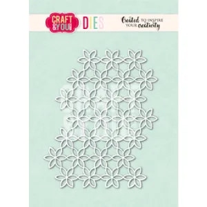 wykrojnik Craft&You - flower background / tło kwiatki [CW405]