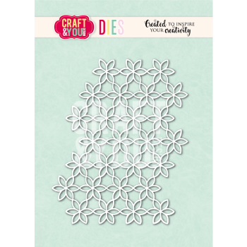wykrojnik Craft&amp;You - flower background / tło kwiatki [CW405]