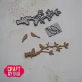 wykrojnik Craft&amp;You - birds on a branch / ptaszki na gałęzi [CW406]
