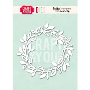 wykrojnik Craft&You - leaf wreath / wianek [CW408]