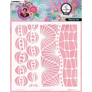 maska Studio Light - art by Marlene - dancing lines [ABM-26-MASK394]