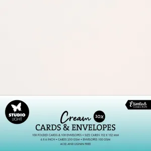 bazy kartkowe - Creme 15x15 / 10 szt 