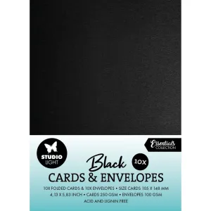 bazy kartkowe - Black A6 / 10 szt 