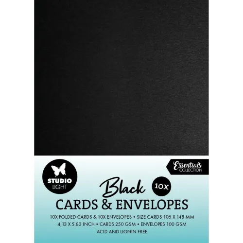 bazy kartkowe - Black A6 / 10 szt