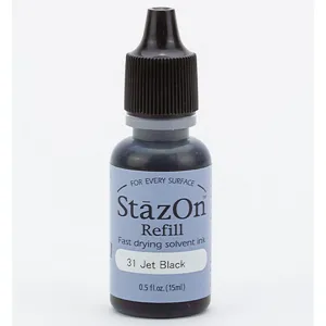 uzupełnienie tuszu StazOn opaque - refill black jet 15ml
