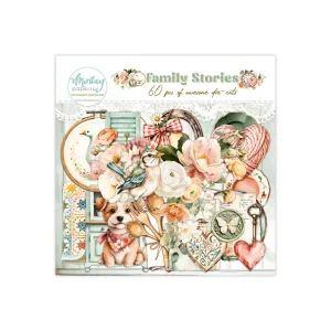 zestaw dodatków die-cut Mintay - family stories [ephemera]