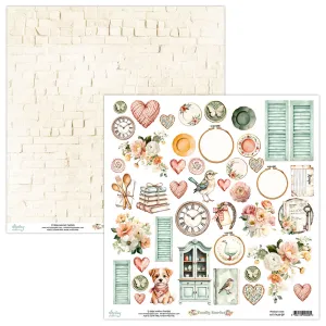 papier scrapbook Mintay Papers - family stories - arkusz z elementami