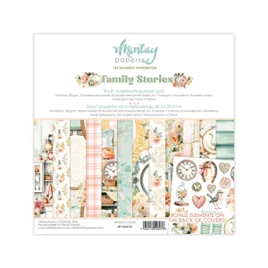 papier scrapbook Mintay Papers - family stories [zestaw 8"x8"]