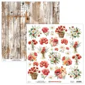 papier scrapbook Mintay Papers - summer highlands - arkusz z kwiatami