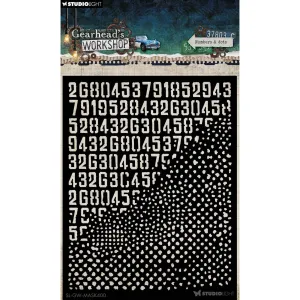 szablon / maska Studio Light - numbers & dots [SL-GW-MASK400]