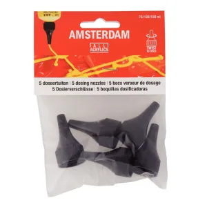 końcówki do farb akrylowych Amsterdam Acrylics - zestaw 5 szt