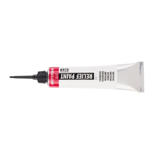 farba akrylowa w konturówce Amsterdam Relief Paint 20 ml - colorless / transparentny 120
